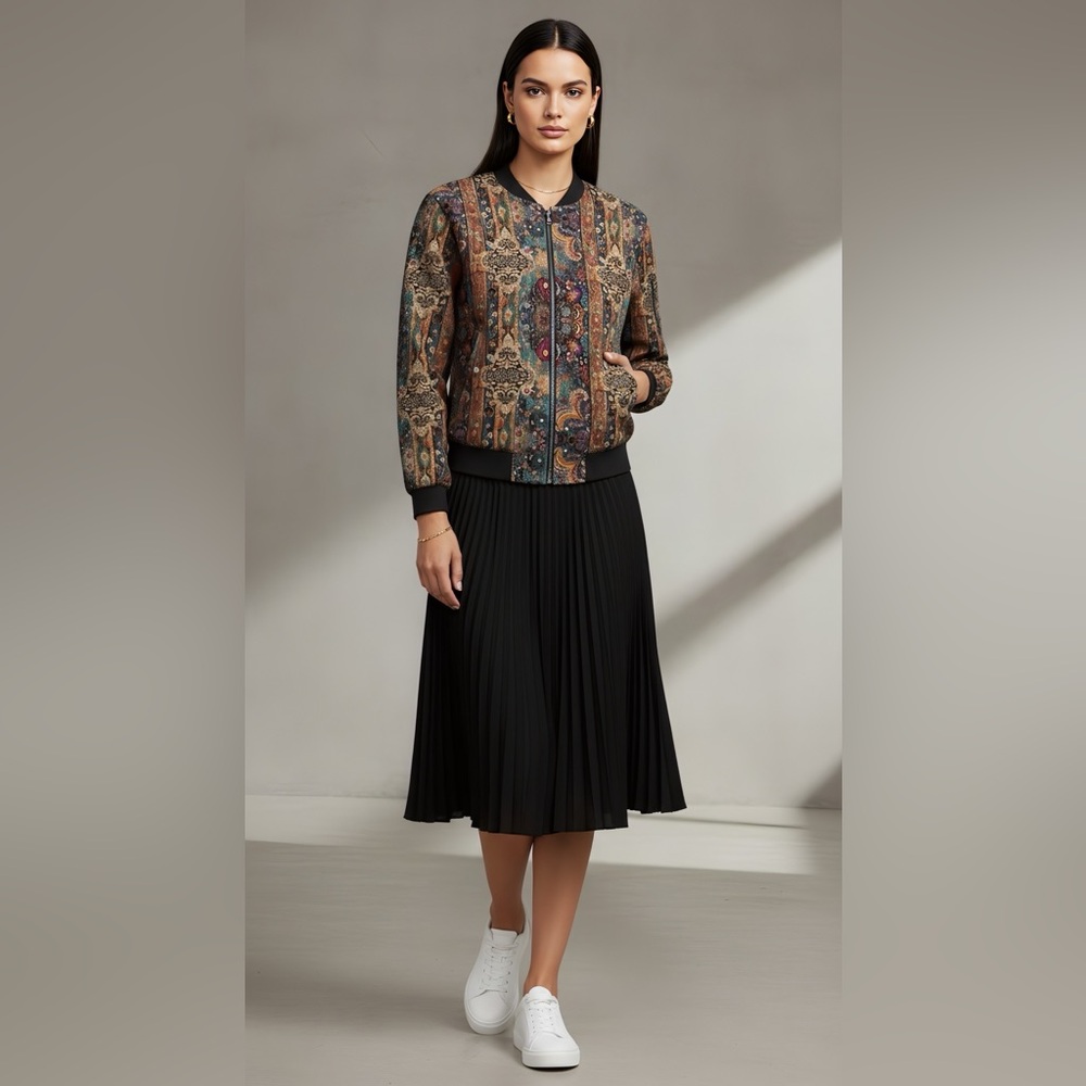 Women's Multicolor Bomber Jacket